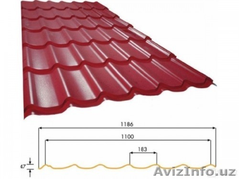 ПРОФНАСТИЛ МЕТАЛЛОЧЕРЕПИЦА корея  - Изображение #4, Объявление #762244