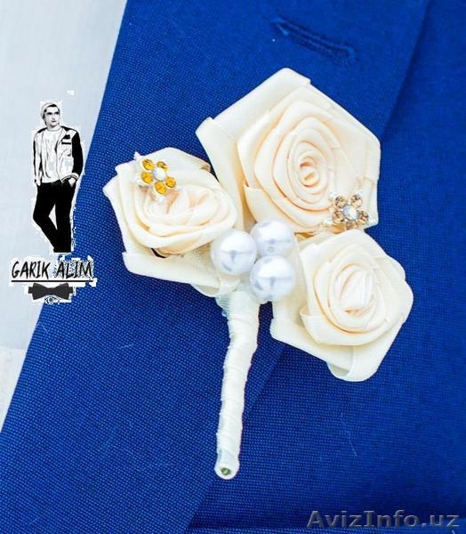 Галстук-бабочка, галстук, бутоньерка, букеты -брошь  - Изображение #8, Объявление #1335745